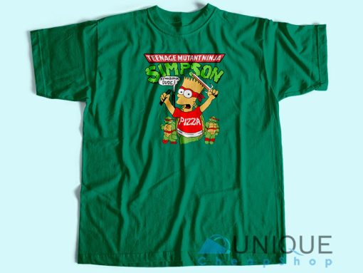 Simpson TMNT T-Shirt Unisex Custom Tee Shirt Printing