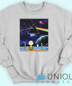 Snoopy And Charlie Brown Pink Floyd Dark Side Of The Moon Sweatshirt