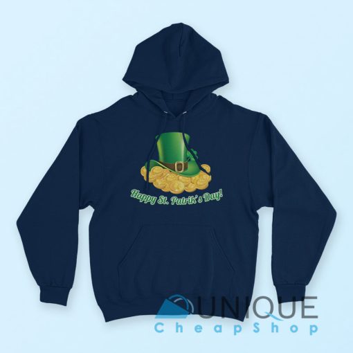 St Patricks Day Coins and Hat Hoodie Size S,M,L,XL,2XL,3XL