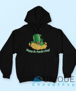 St Patricks Day Coins and Hat Hoodie Size SMLXL2XL3XL 4