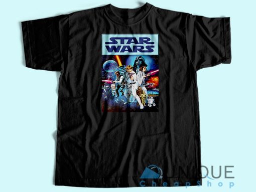 Star Wars 40th Anniversary T-Shirt Unisex Tee Shirt Printing Size S-3XL