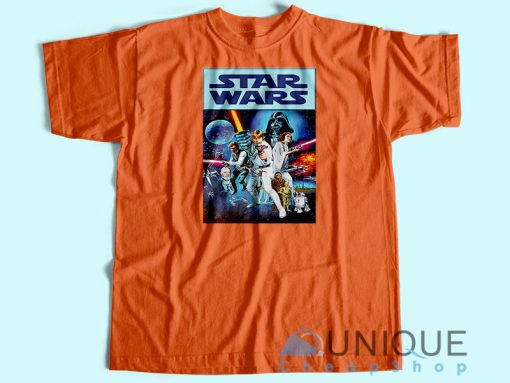 Star Wars 40th Anniversary T-Shirt Unisex Tee Shirt Printing Size S-3XL