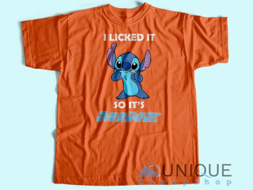 Stitch I Licked T-Shirt Unisex Custom Tee Shirt Printing