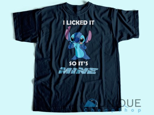 Stitch I Licked T-Shirt Unisex Custom Tee Shirt Printing