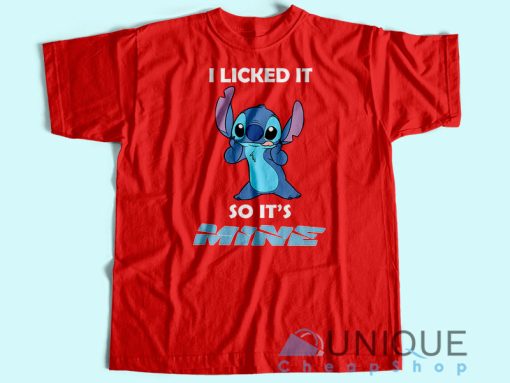 Stitch I Licked T-Shirt Unisex Custom Tee Shirt Printing