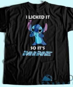 Stitch I Licked T Shirt Unisex Custom Tee Shirt Printing 5