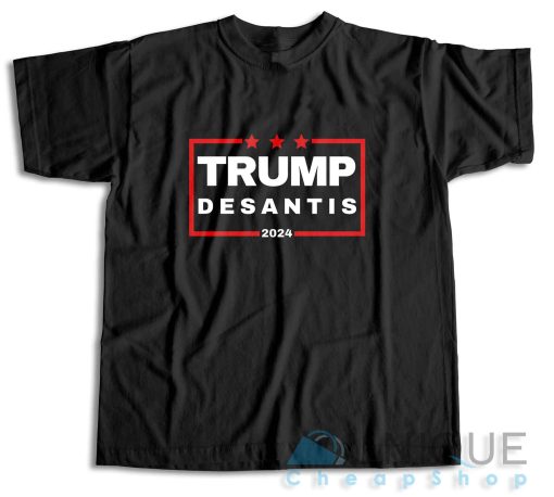 Trump Desantis 2024 T-Shirt Size S-3XL