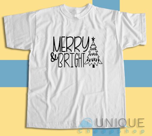 Upgrade your style with Merry Bright T-Shirt Size S-3XL