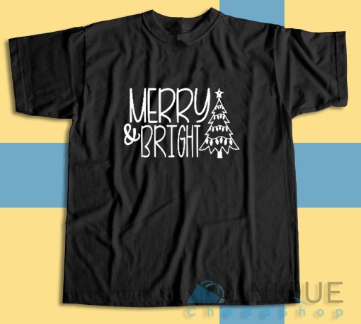 Upgrade your style with Merry Bright T-Shirt Size S-3XL