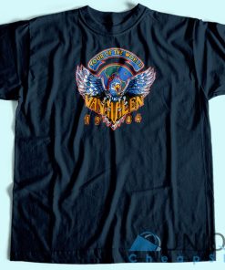 Van Halen Tour of the World T Shirt Unisex Custom Tee Shirt Printing 4
