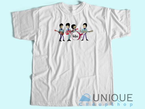 Vintage Beatles T-Shirt Unisex Tee Shirt Printing Size S-3XL