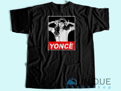 Yonce Obey Style T-Shirt Unisex Custom Tee Shirt Printing