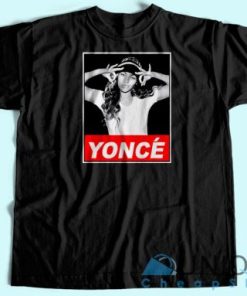 Yonce Obey Style T Shirt Unisex Custom Tee Shirt Printing 4