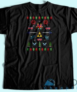 Zelda Christmas T-Shirt Unisex Custom Tee Shirt Printing