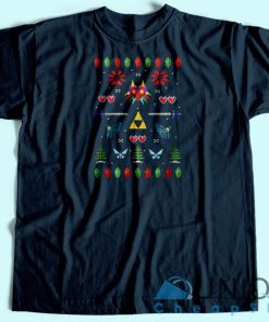Zelda Christmas T-Shirt Unisex Custom Tee Shirt Printing