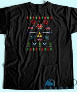 Zelda Christmas T Shirt Unisex Custom Tee Shirt Printing 3