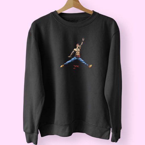 2pac Jump Parody Vintage Sweatshirt Design