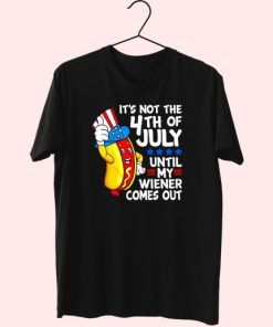 4Th Of July Funny Wiener Comes Out Cute T Shirt