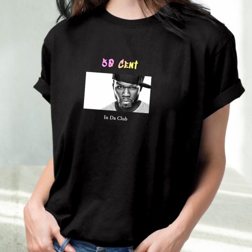 50 Cent In Da Club Hip Hop Rapper T Shirt