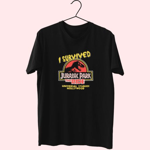 90S I Survived Jurassic Park The Ride Universal Studios Essentials T Shirt