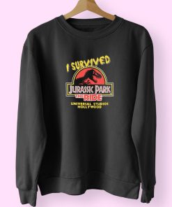 90s I Survived Jurassic Park The Ride Universal Studios Sweatshirt Design 90s I Survived Jurassic Park The Ride Universal Studios Sweatshirt Design
