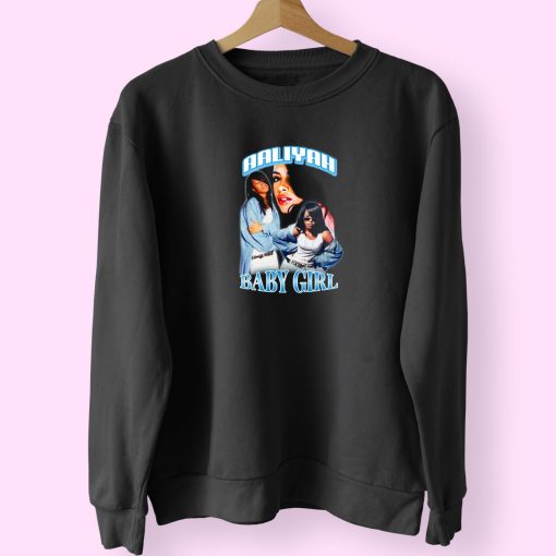 Aaliyah Baby Girl Tribute Sweatshirt Design