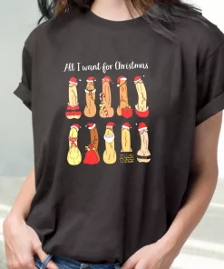 All I Want Ugly Christmas T Shirt Xmas Design