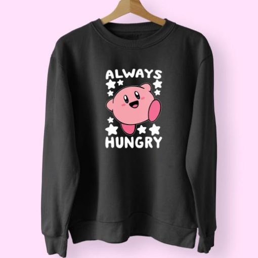 Always Hungry Kirby Funny Vintage 70s Sweatshirt