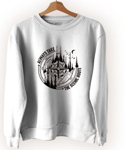 Always Take The Scenic Route Camping Travel Cute Sweatshirt Style Always Take The Scenic Route Camping Travel Cute Sweatshirt Style