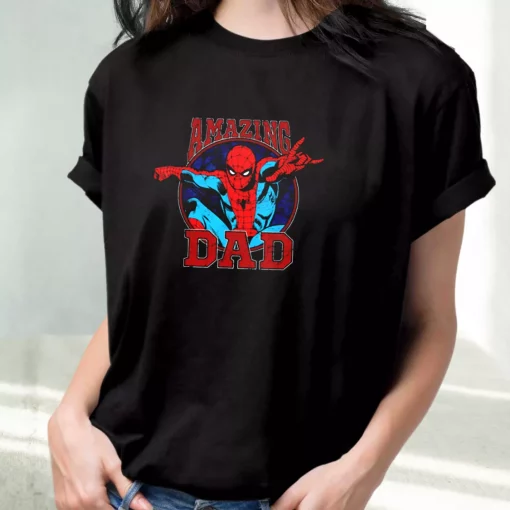 Amazing Dad Spiderman Style T Shirt For Dad