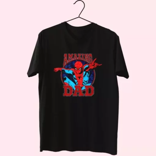 Amazing Dad Spiderman Style T Shirt For Dad