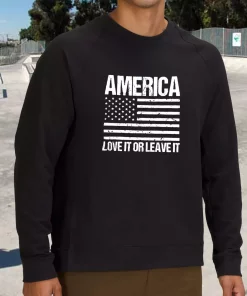 America Love it or Leave It Holiday Sweatshirt 2 America Love it or Leave It Holiday Sweatshirt 3