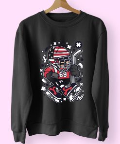 American Hockey Kid Funny Graphic Sweatshirt