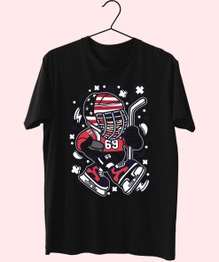 American Hockey Kid Funny Graphic T Shirt American Hockey Kid Funny Graphic T Shirt