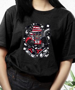 American Hockey Kid Funny Graphic T Shirt