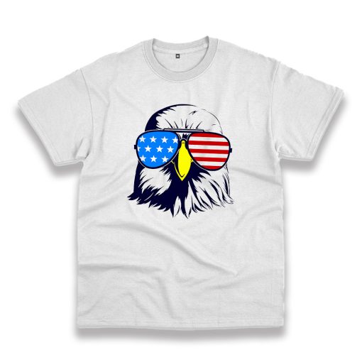 American Patriotic Eagle With Sunglasses Vintage Tshirt