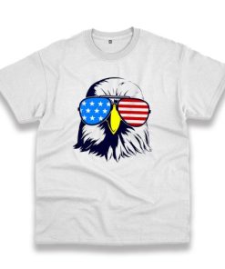 American Patriotic Eagle With Sunglasses Vintage Tshirt