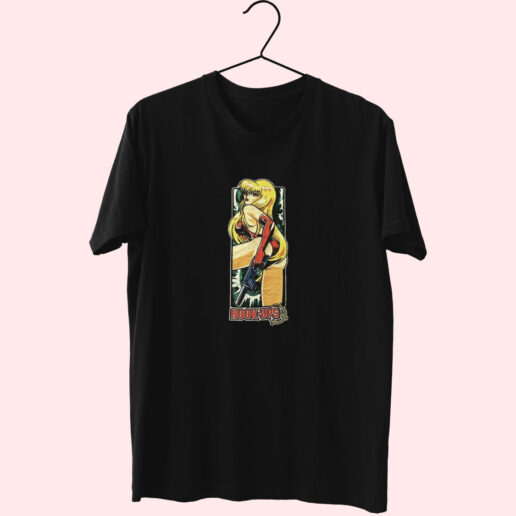 Anime Blonde Girl Hook Ups Essentials T Shirt Anime Blonde Girl Hook Ups Essentials T Shirt