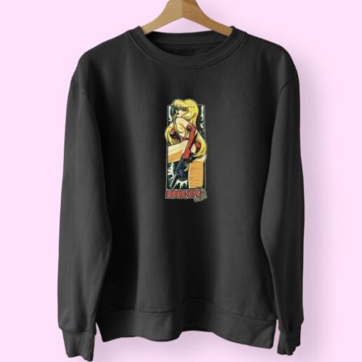 Anime Blonde Girl Hook Ups Sweatshirt Design