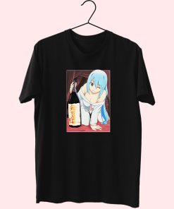 Anime Konosuba Aqua And Sake Essentials T Shirt Anime Konosuba Aqua And Sake Essentials T Shirt