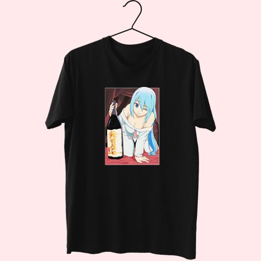 Anime Konosuba Aqua And Sake Essentials T Shirt