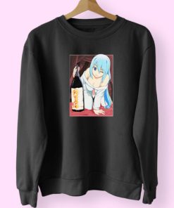 Anime Konosuba Aqua And Sake Sweatshirt Design
