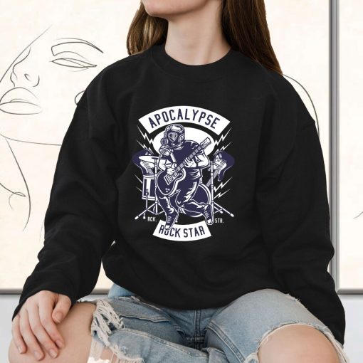Apocapyse Rock Star Funny Graphic Sweatshirt