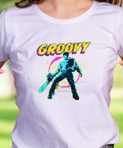 Army Of Darkness Groovy Horror Casual T Shirt