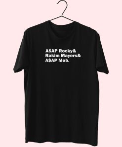 Asap Rocky Rakim Mayers Asap Mob Essentials T Shirt Asap Rocky Rakim Mayers Asap Mob Essentials T Shirt