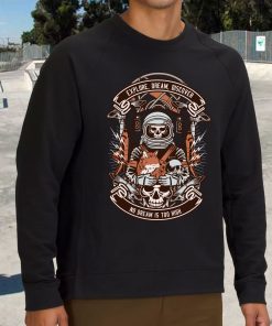 Astronaut Skull Funny Graphic Sweatshirt 3