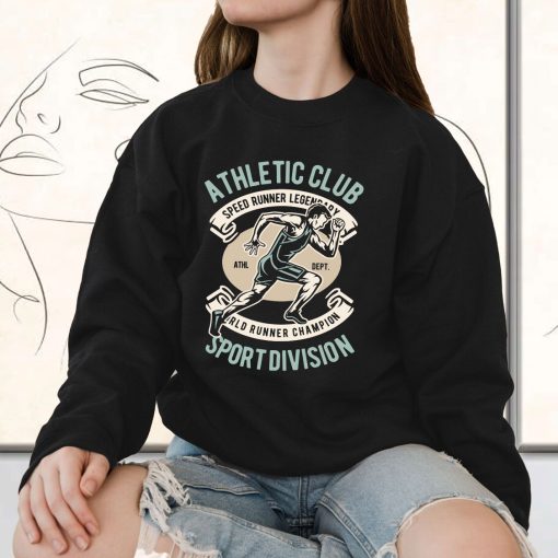 Athletic Runner Funny Graphic Sweatshirt