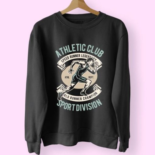 Athletic Runner Funny Graphic Sweatshirt