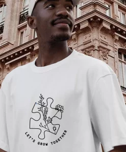 Autism Awareness LetS Grow Together Casual Earth Day T Shirt 3