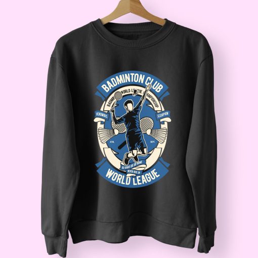 Badminton Club Funny Graphic Sweatshirt